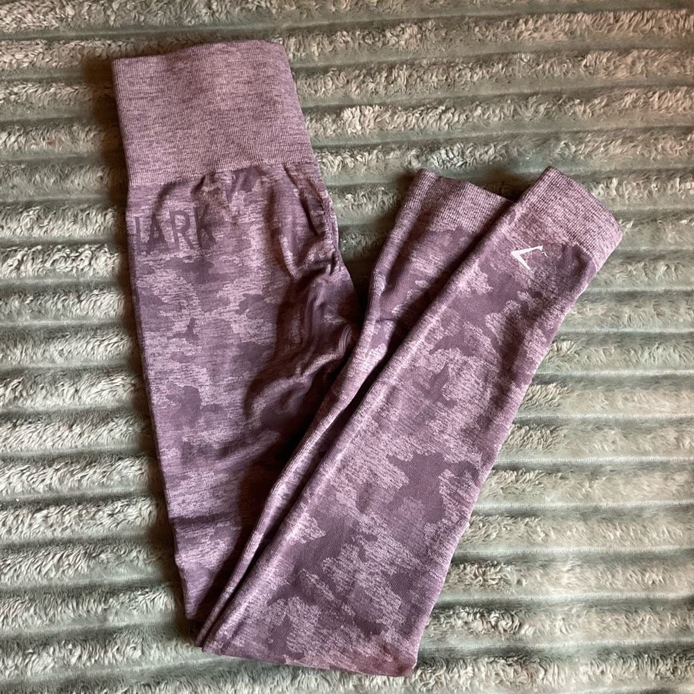 GYMSHARK - adapt camo seamless leggings - Purple XS